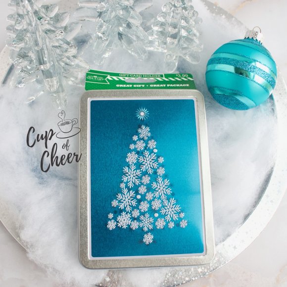 ✨$3 add on! 🎁Gift Card Christmas Tin Case - Picture 1 of 4